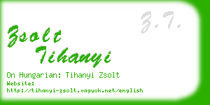 zsolt tihanyi business card